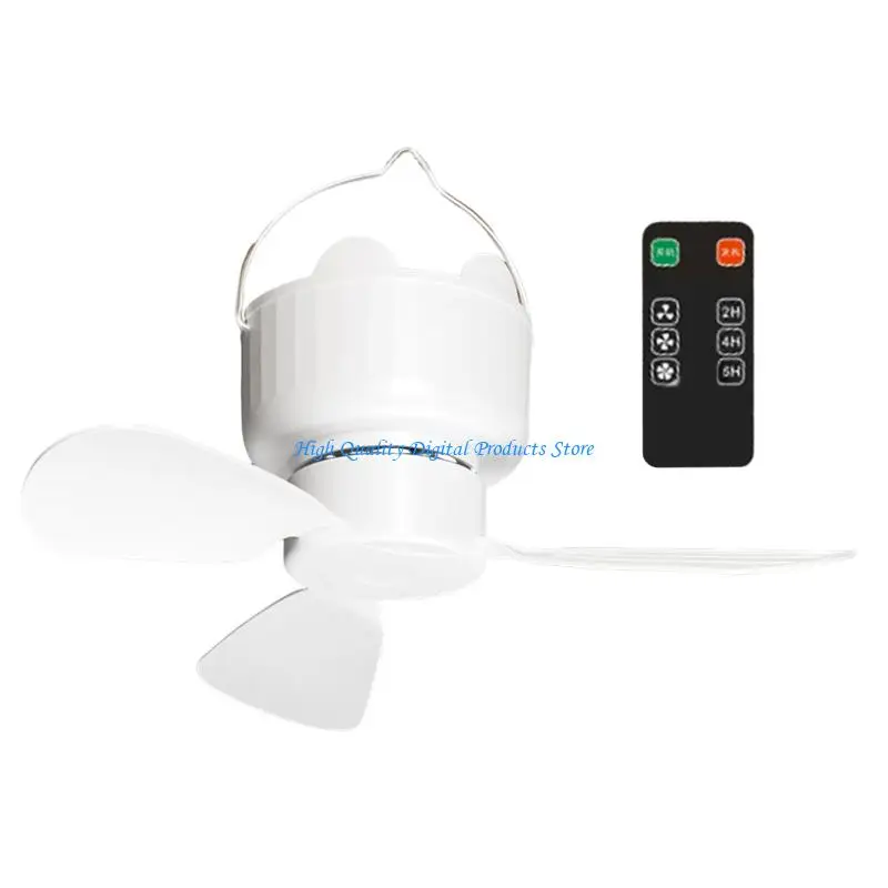 Ventilador colgantes eficiente en energía U2JE con acampado remoto 3 velocidades campamento esencial