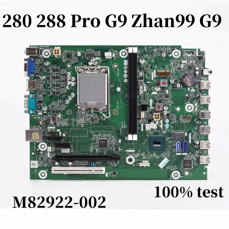 

Original For HP 280 288 Pro G9 MT Zhan99 G9 Desktop Motherboard M82922-002 N08753-001 N08753-601 M90646-001 Mainboard 100% Work