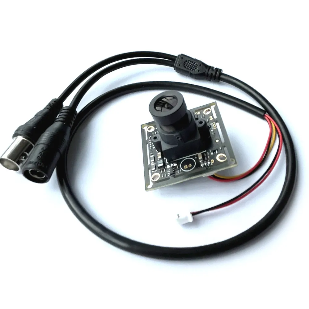 1/3“ 700TVL S CCD IR Color CCTV Camera Board PCB mainboard analog CVBs module with cable lens