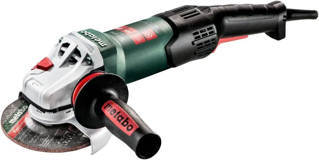 Metabo 5-Inch Angle Grinder, 10,000 Rpm, 14.6 Amp With Electronics, Paddle Switch, Rat Tail, Made In Germany, We 17-125 Quick