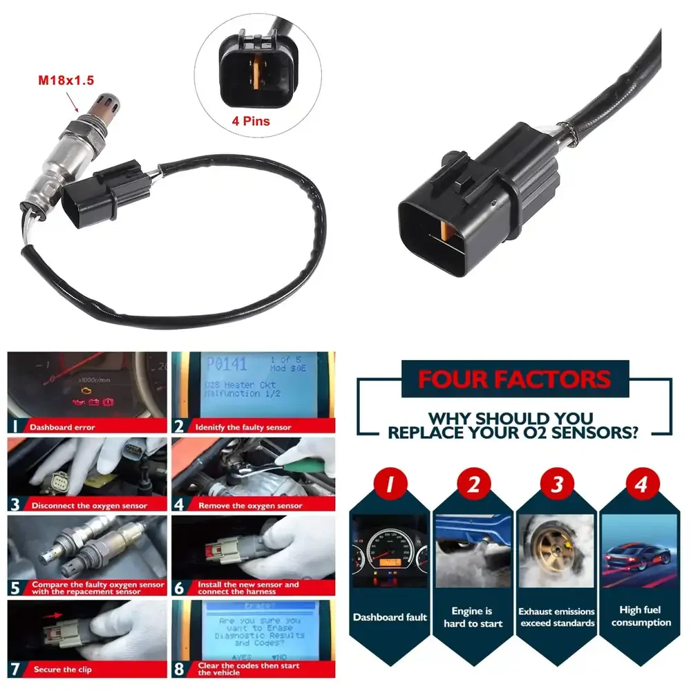 

Oxygen Sensor for Chevrolet 234-4425 96437060 Compatible with GM Vehicles Automotive Replacement Part for O2 Sensor Fast