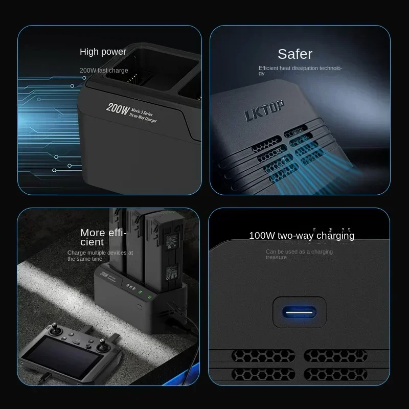 For 3 Series Three-Channel Manager W Fast Yu3pro Parallel Charger