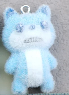 10pcs Cartoon Fluffy Resin 3D Charms for DIY