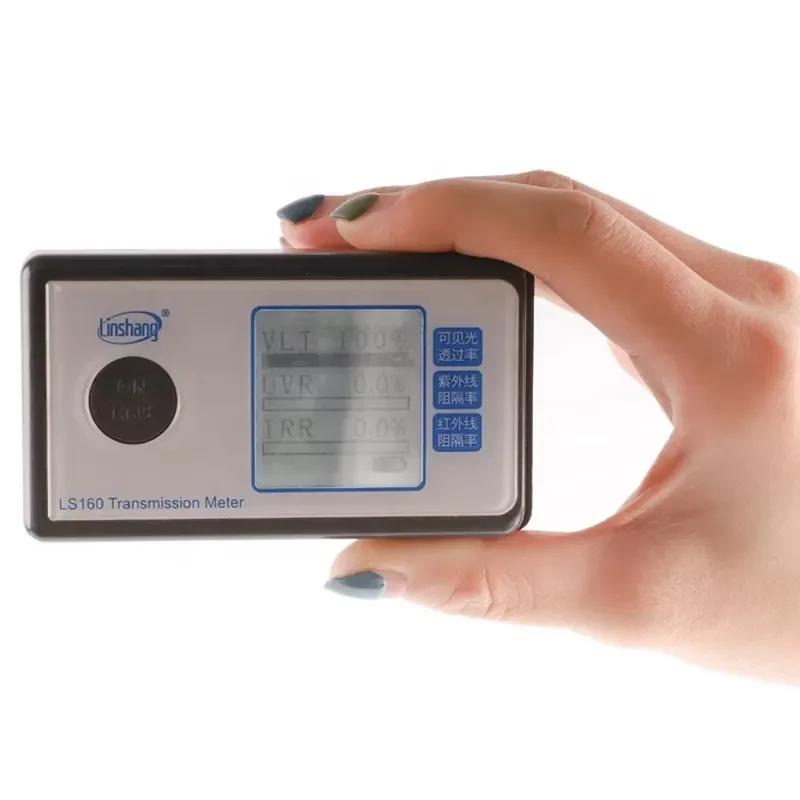 LS160 Solar Film Transmission Meter Light Transmittance Meter UV IR Rejection Meter Window Tinting Tester Electronic 3 Years