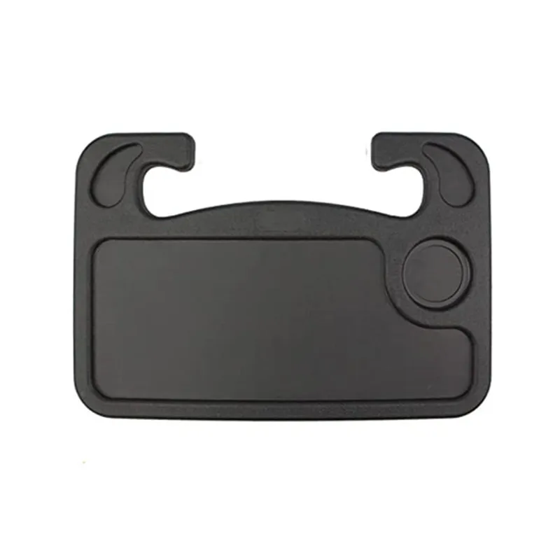 2-in-1 Car Steering Wheel Dining Tray Interior Kit Most Vehicles Food Table with Dinner Plate for Most Cars