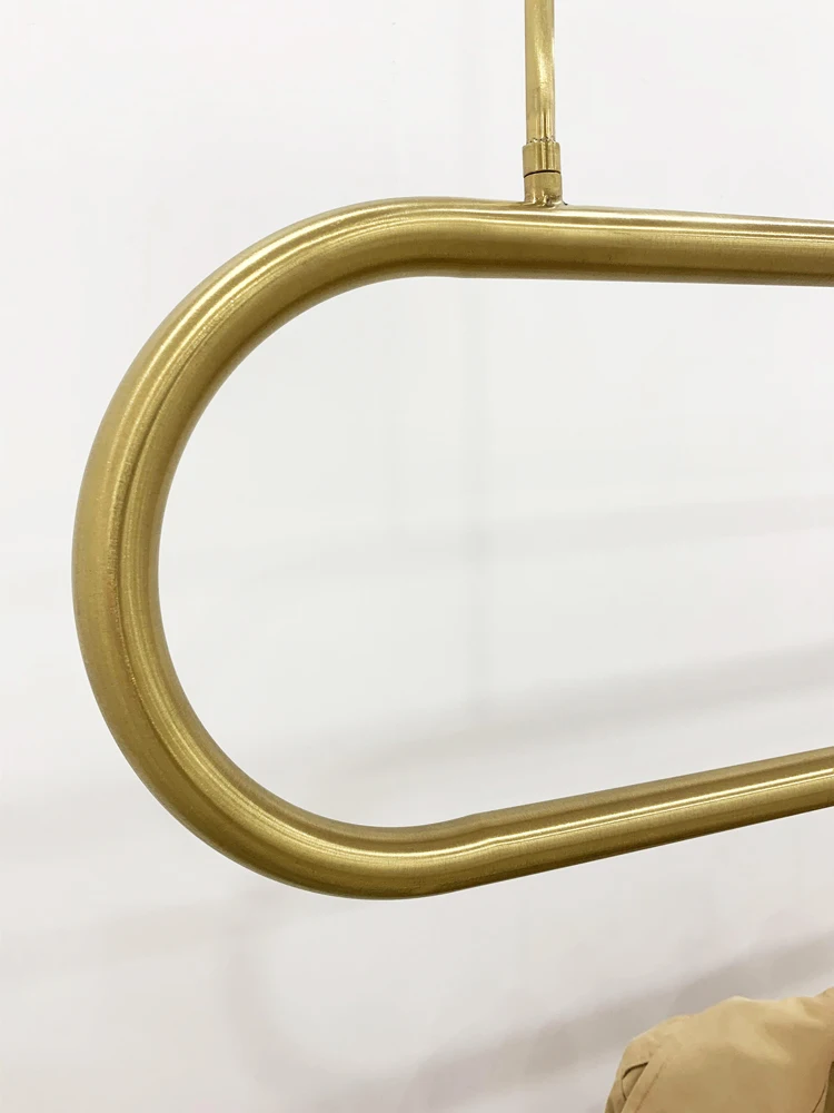 2024 Singapore Luxury Annular Clothing Store Display Rack Hanger Gold Ceiling Window Hanger Display Rings Stainless Steel Shelf