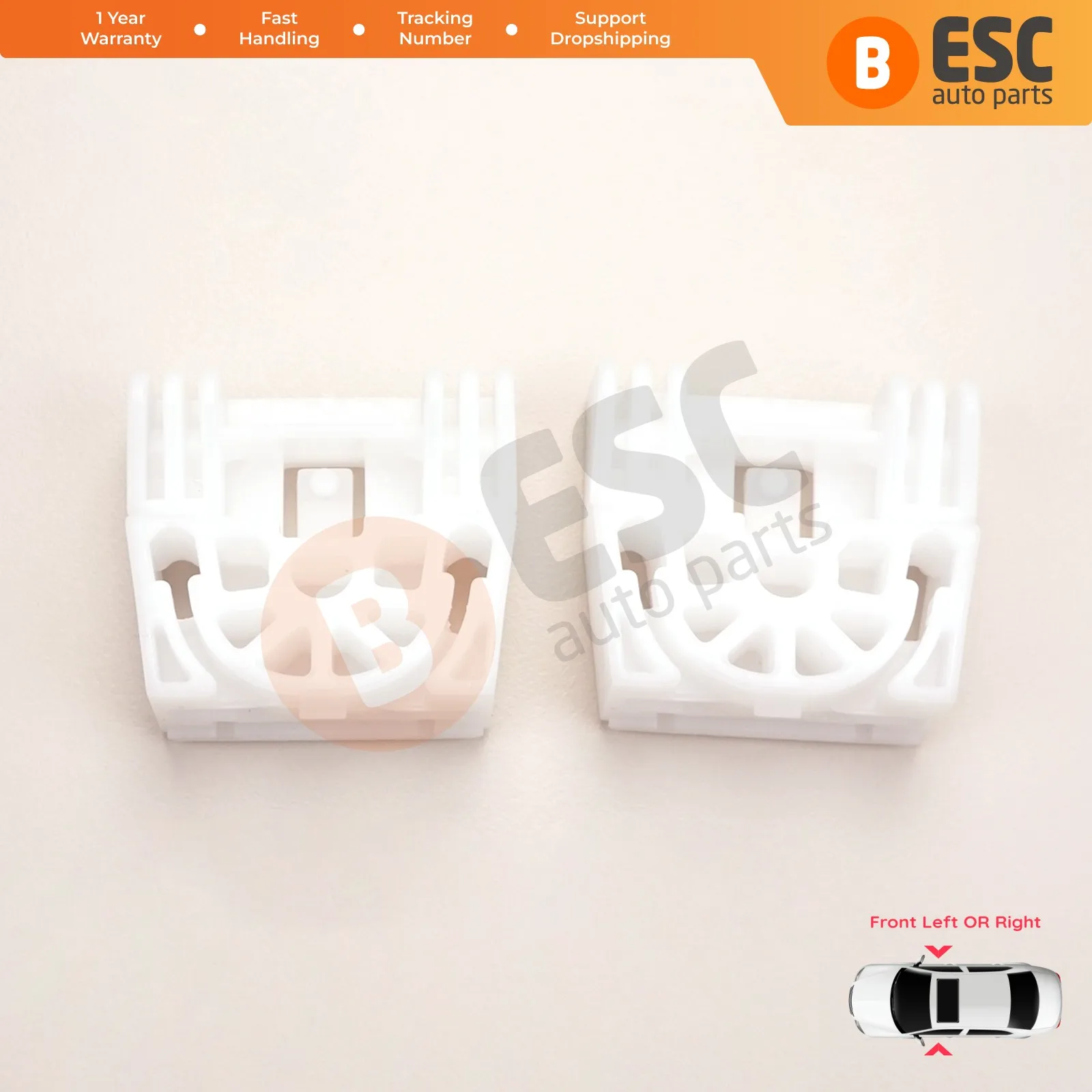 ESC Auto Parts EWR5279 Window Regulator Repair Clips Front A2127201579 A2127201679 for Mercedes C180 Fast Shipment Free Shipment