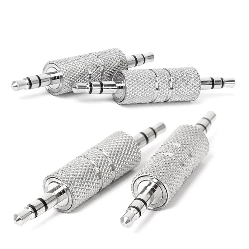 4/10/40 Pcs 3.5mm Stereo Male to 3.5mm Male Headphone Audio Adapter Jack Coupler Connector