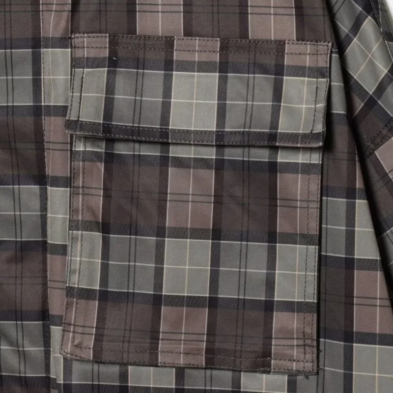 معطف نسائي طويل كاجوال للخريف منقوش على شكل خندق ملابس خروج للتسوق ملابس خارجية على الطراز الكلاسيكي