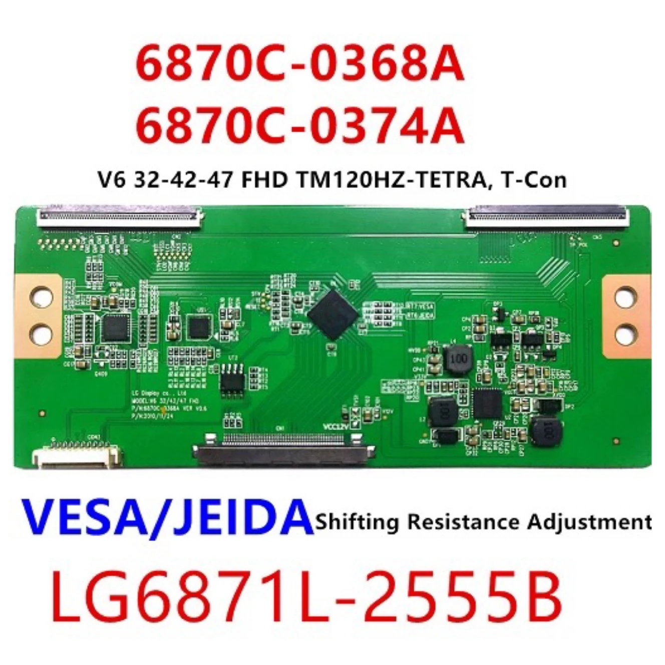 

Новое обновление для логической платы LC V6 32/42/47 FHDTM120HZ 6870C-0368A 6870C-0374A VER V0.6