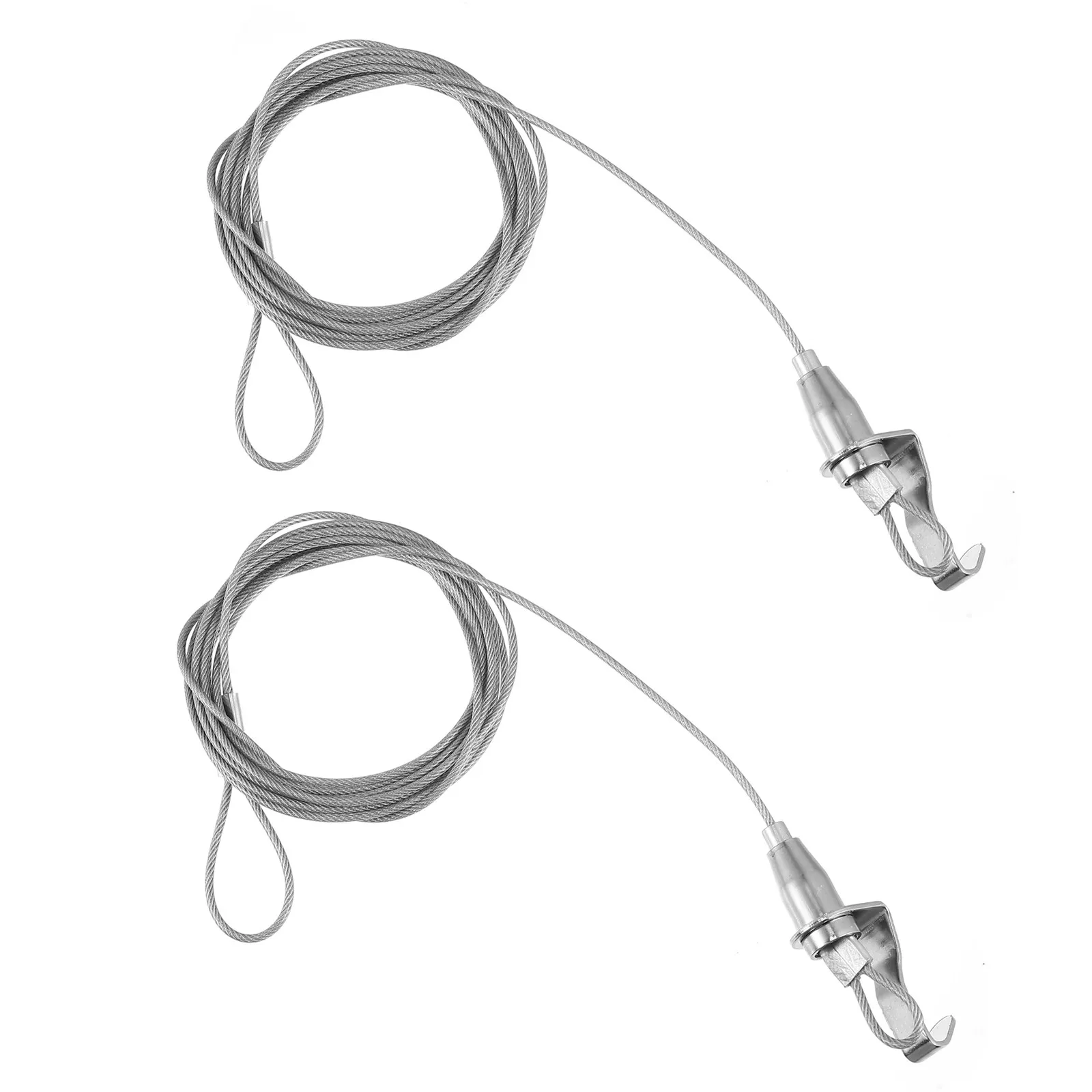 2Pcs Thick Texture Stainless Steel Curtain Lanyard Rope Heavy Duty Hanging Cable for Living Room Bedroom Dormitory Curtains