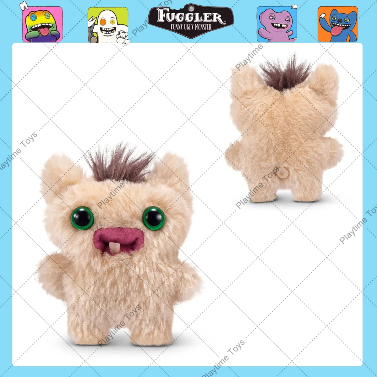 Fuggler 4th Ugly Baby Monsters Original Plush Toys Sasquoosh Rabid Rabbit Wide Eyed Weirdo Funk  Teeth Monster Hot Souvenir Gift