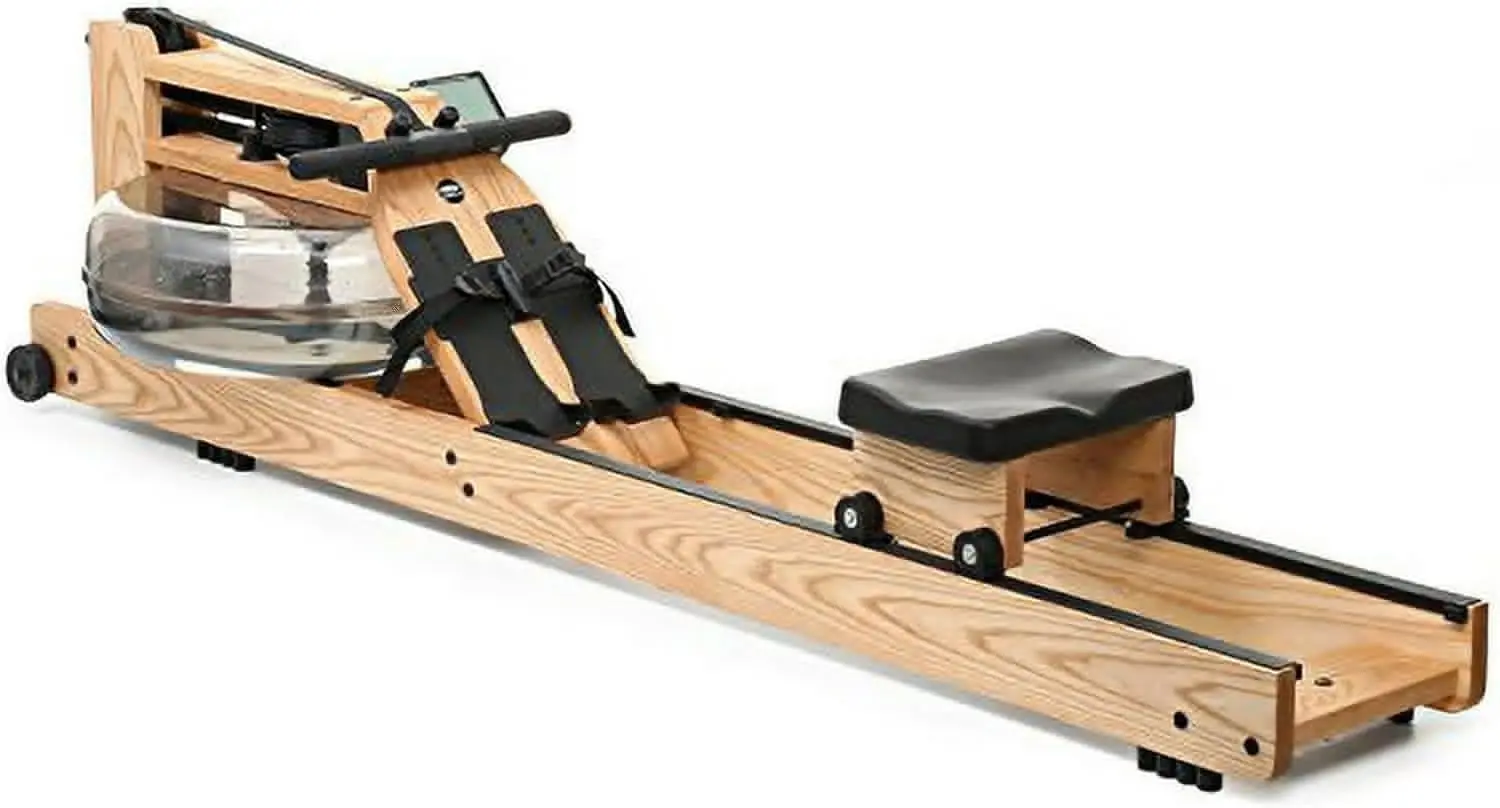 Rowing Machine with S4 Monitor | USA Made Water Rower | Original Handcrafted Erg Machine for Home Use & Gym | Best Warranty