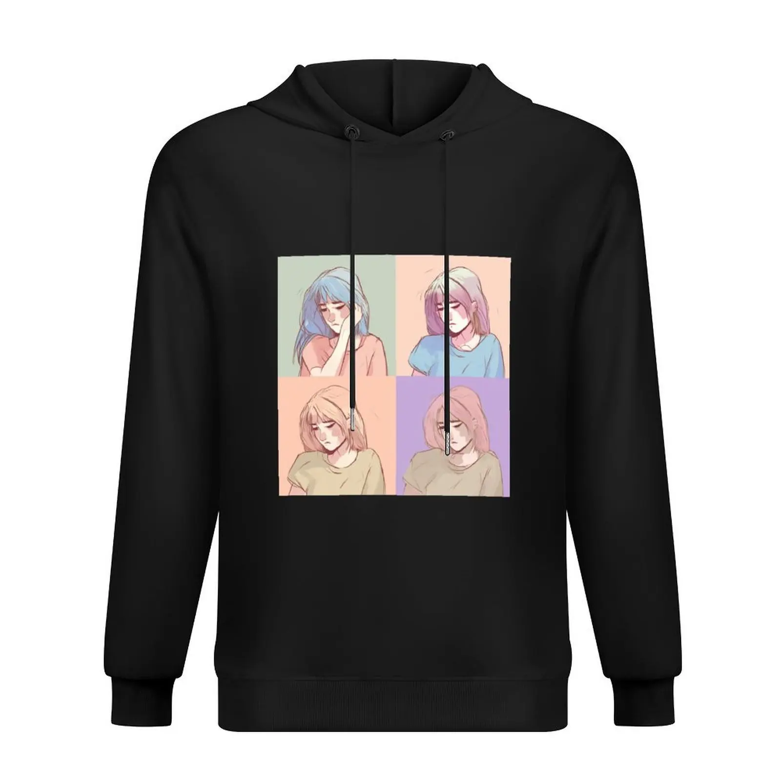 

Pop Art Sad Girl Hoodie anime clothes clothes for men men's autumn clothes autumn mens hoodies