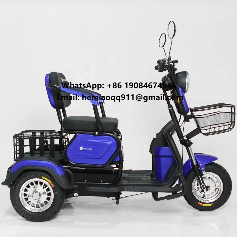 

Новый электрический трицикл-скутер с двигателем 500W/800W и аккумулятором 48V, сертифицированный CE, для взрослых