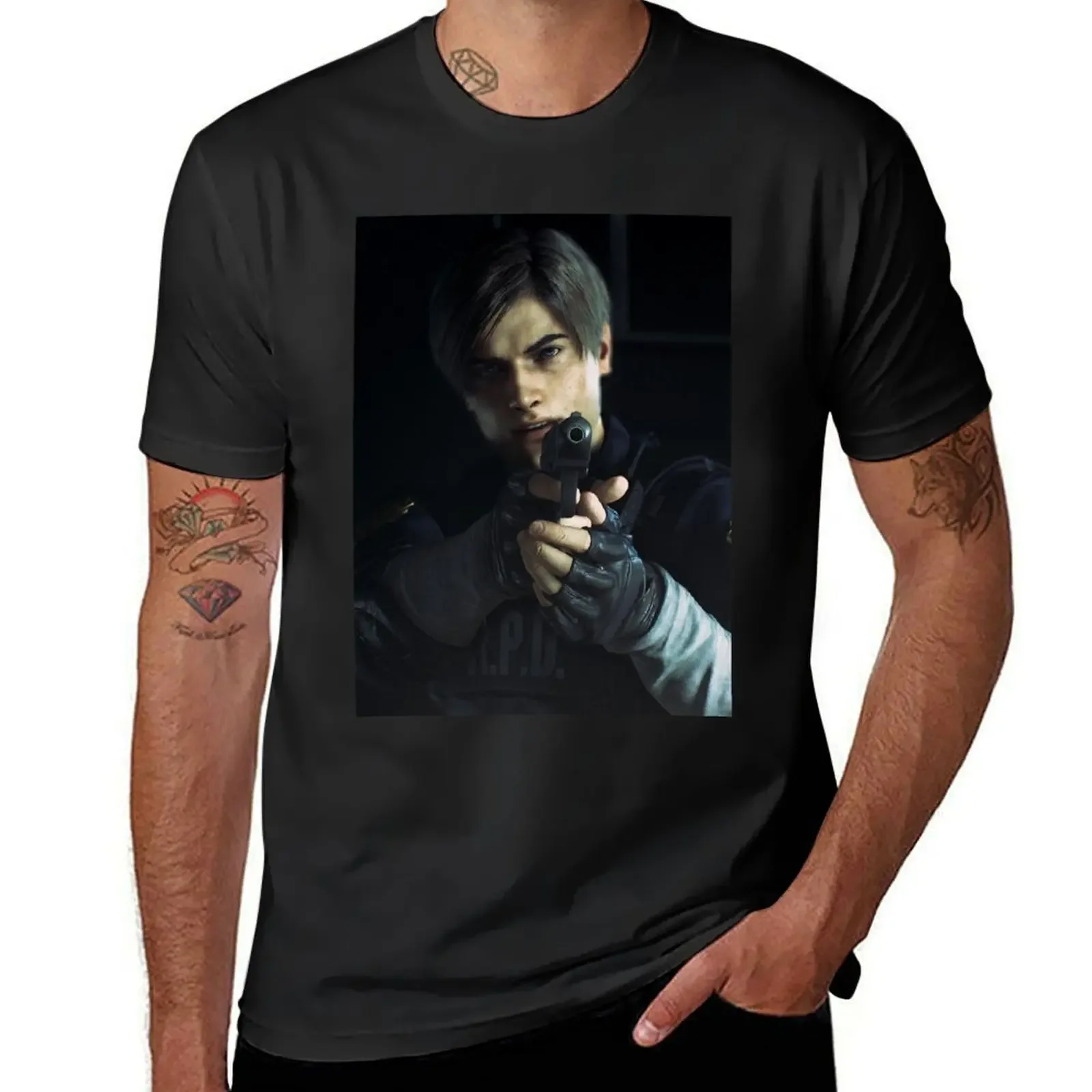 Leon S kennedy T-Shirt fashion shirts vintage t shirts valentines clothes blanks t shirts men