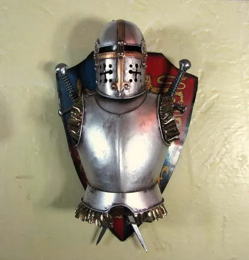 European medieval knights, Roman armor knights, European retro knights, bars, office decorations