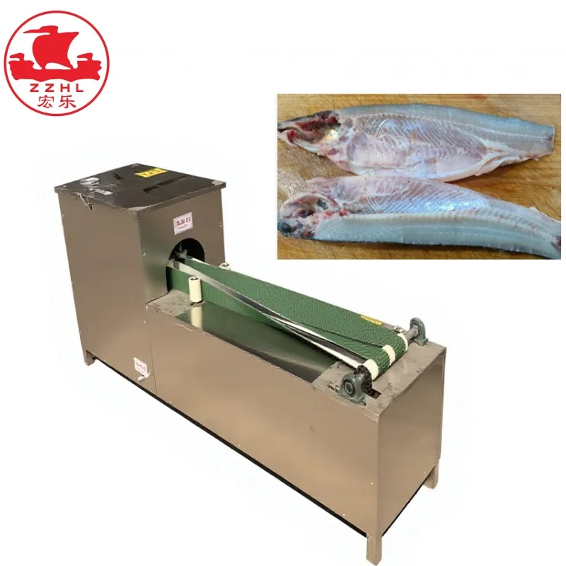 Factory Price Automatic Fish Open Back Machine Fish Fillet Cutting Splitting Machine