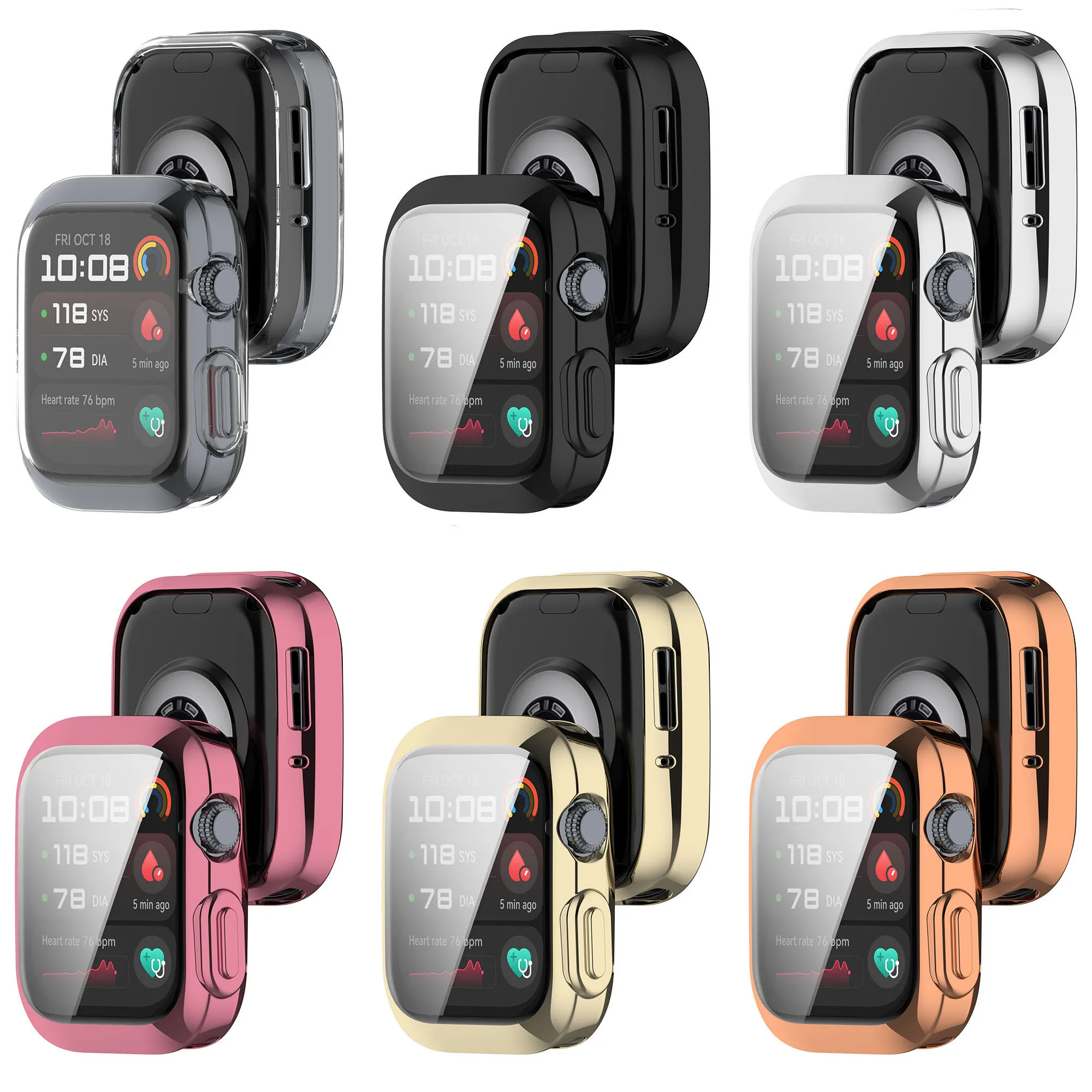 حافظة واقية من مادة TPU لساعة Huawei Watch D2 غطاء ممتص للصدمات لشاشة كاملة