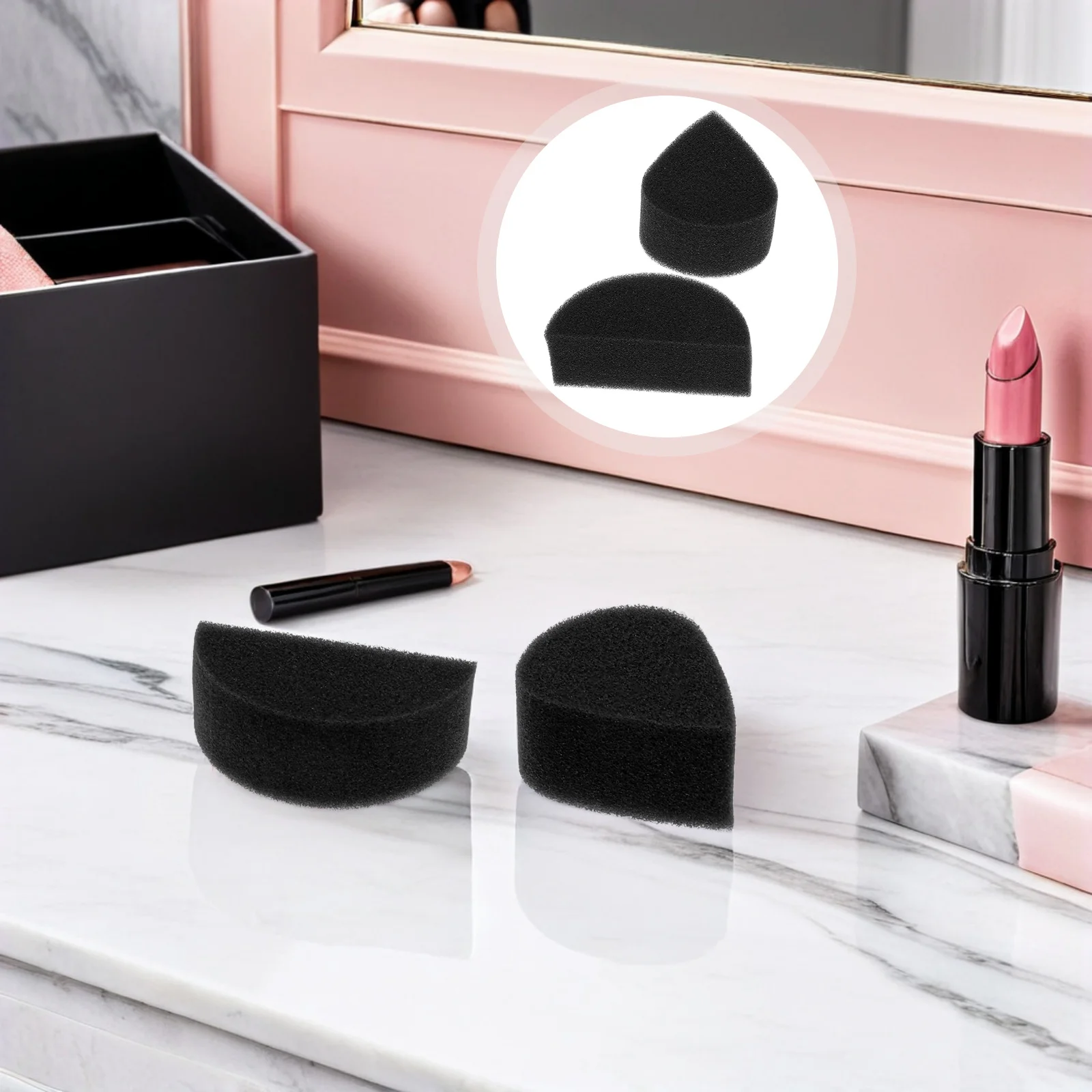 

24pcs Face Painting Sponges Set High Density Body Makeup Sponge For Foundation Cream Powder Stipple Art Craft Party