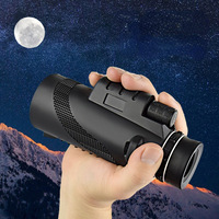 Factory Wholesale 40X60 Monoculars Outdoor Low Light Night  Can Take Pictures High Definition High Power Mobile Telescope