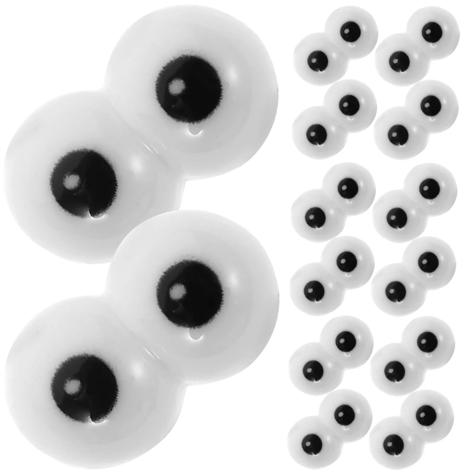 20Pcs Simulation Eye Accessory Resin Safety Eyes for DIY Handcraft Making Puppet Supplies Artificial Eye Ornament