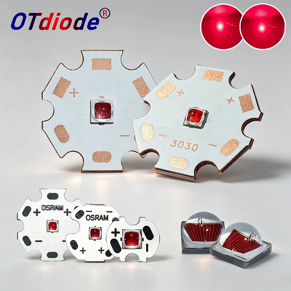 2-5PCS 5W 10w Red 620nm Deep Red 660nm LED Chip Plant Growth OSR-3030 GH CSSRM6.24 OSR-GH PUSRA2.25 3737 SMD Grow Lamp 1.5A 3A