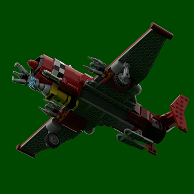 MaG-15 現代軍事戦闘機モデル MOC 組み立てブロック 戦争装備 モジュール式テクノロジーギフト 組み立て式子供用おもちゃスーツ