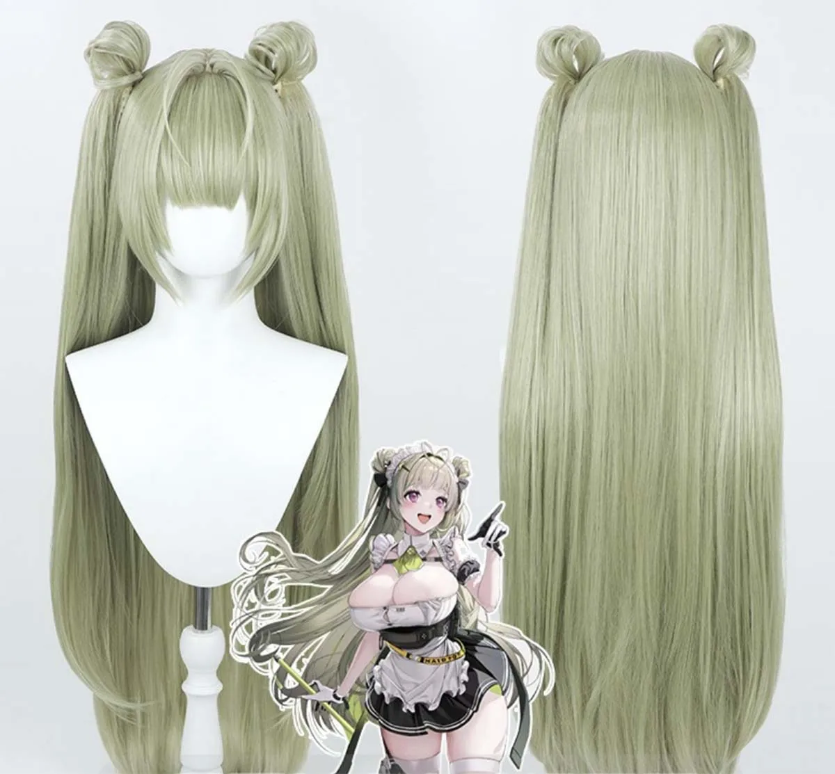 Halloween Game Soda Grass Green Cosplay Wig