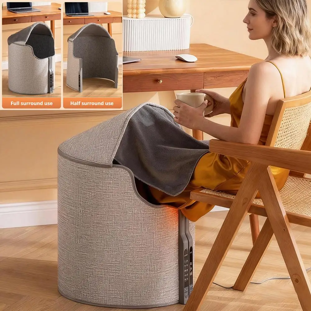 

Office Household Digital Switch Warm Under Table Heater Artifact Winter Leg Foot Electric Heating Equipments Round Foot Warmer