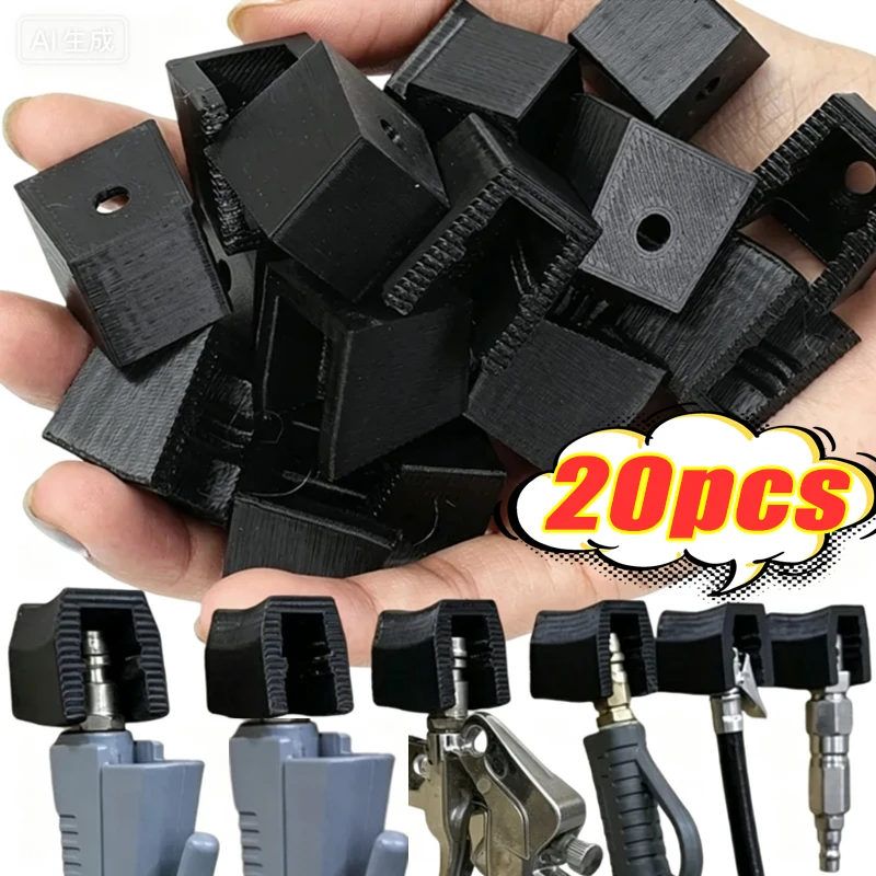 Heavy-Duty Lockable Wall-Mounted Pneumatic Tool Rack for Air Compressor Tools Nail Guns Pneumatic Wrenches 4-12pcs