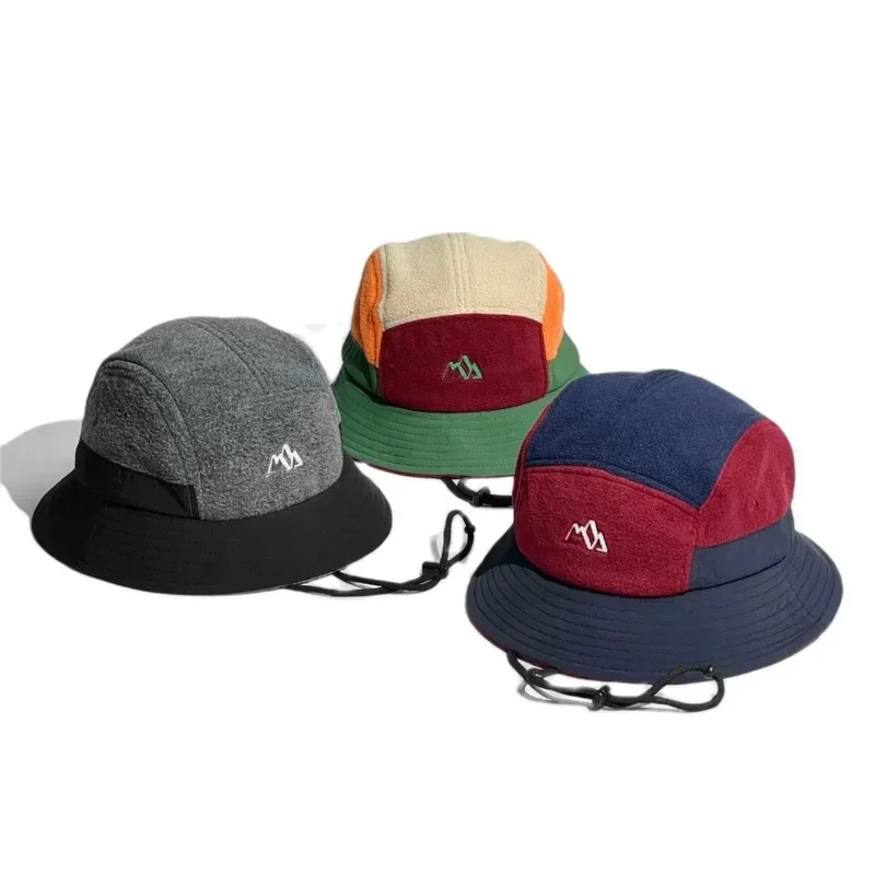 

2025 Autumn Winter Thickened Fishing Mountaineering Hat Plush Hats Warm for Men Women Fashion Patchwork