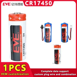 Baterias originais do Li-MnO2 Lithium do EVA CR17450 3V 2400mah para o localizador inteligente do alarme do fumo e da detecção do fogo do medidor de água