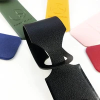 1PC PU Leather Luggage Tag Creative Baggage Suitcase Identifier ID Addres Holder Boarding Tags Portable Label Travel Accessories 5