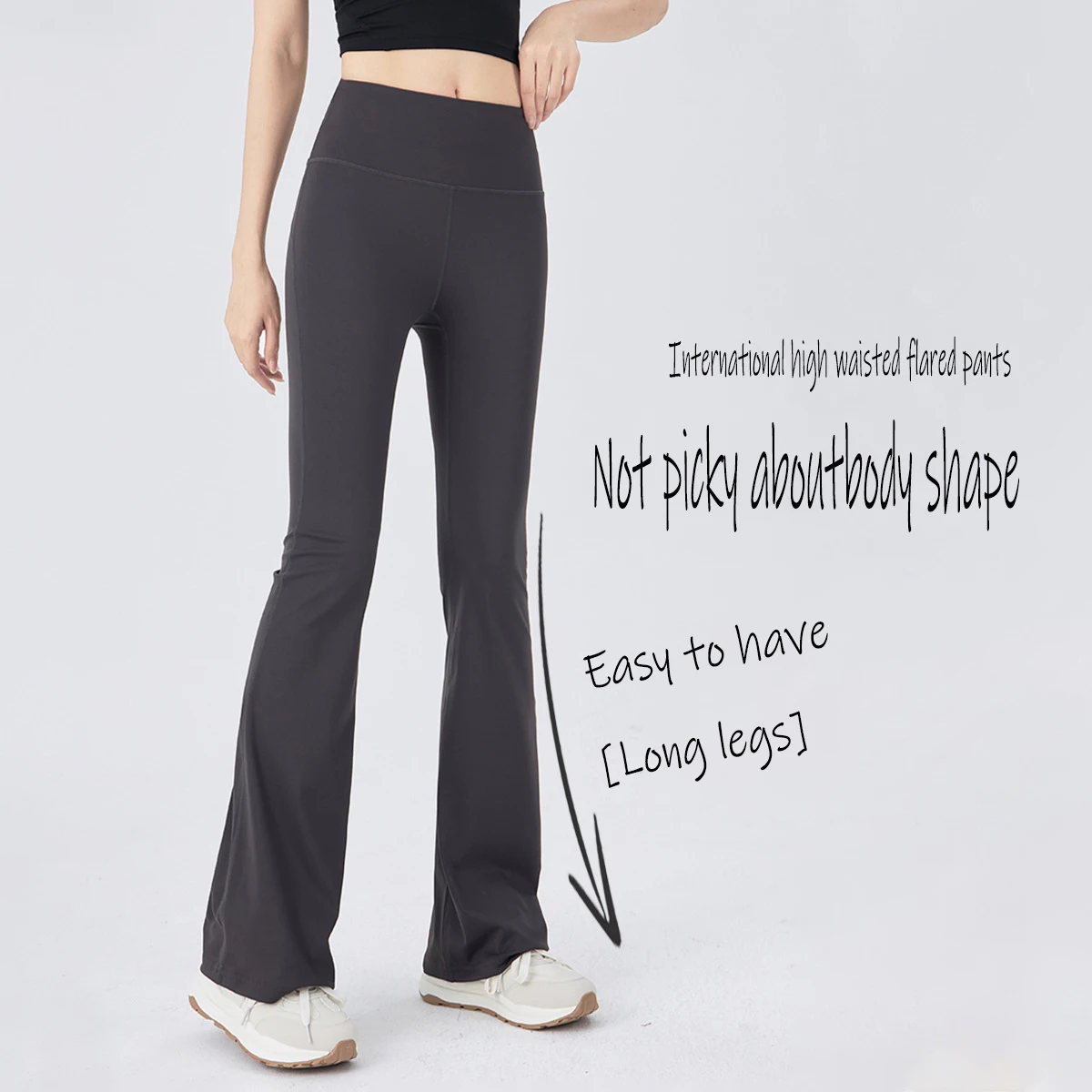 

Yoga Bell Bottom Pants For Women High Waisted And Lifted Buttocks Worn For Slimming Dance Training Naked Feeling Exercise Fitnes