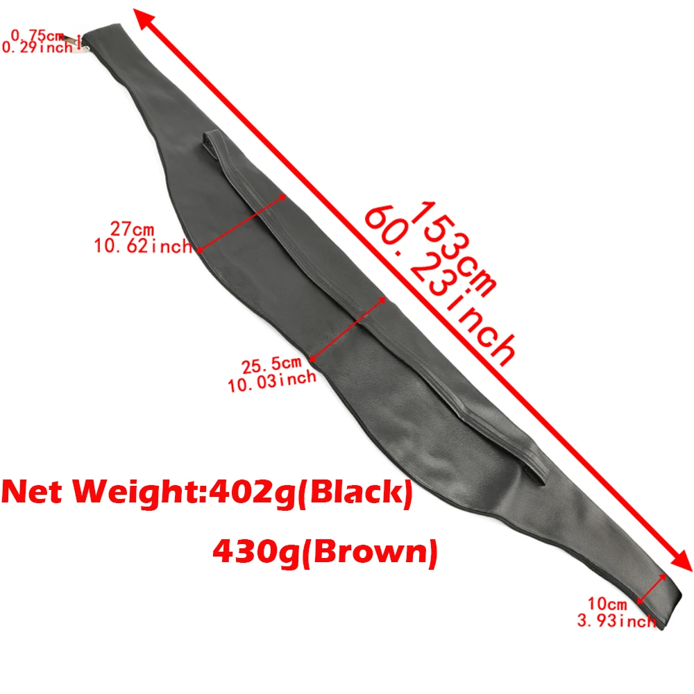 Archery Traditional Bow Bag Case Cover Waterproof 60inch Longbow Recurve Bow Leather Bag Hunting Shooting Accessories