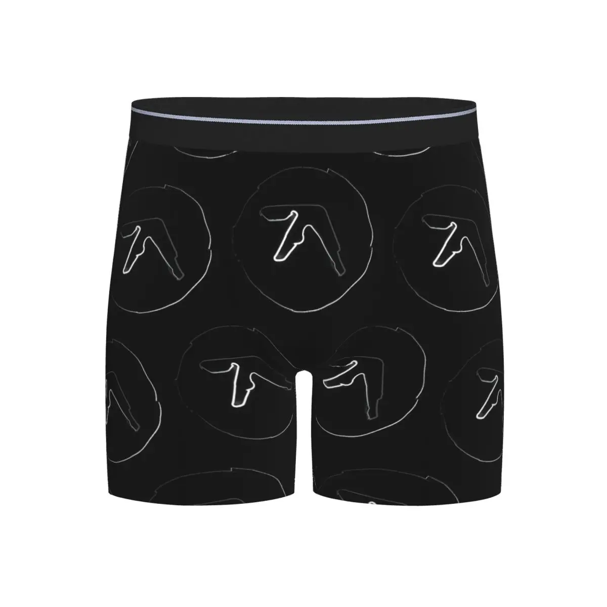 

Длинные трусы-боксеры, шорты Aphex Twin, креативные трусики с логотипом Y2K, мужское дышащее нижнее белье для Homme, мужские подарки бойфренду