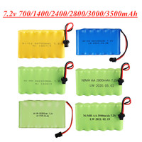 7.2V NI-MH NI-CD battery 700mAh/1400mAh/2400mAh/2800mAh/3000mAh /3500mah for RC Toys Cars Trucks Tank Guns RC TOYS 7.2v battery
