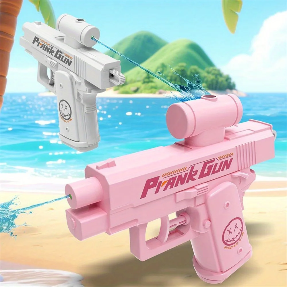 Nuova pistola ad acqua inversa portatile a doppia faccia per esterni, scherzo, spruzzo d'acqua inverso, giocattolo, regalo creativo per bambini