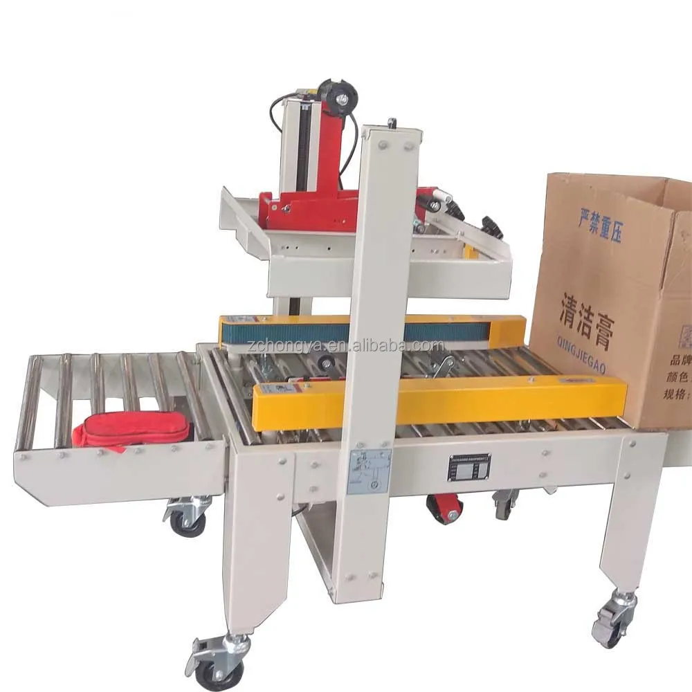 Automatic Flaps Folding Carton Sealing Machine , Case Box Tape Sealer