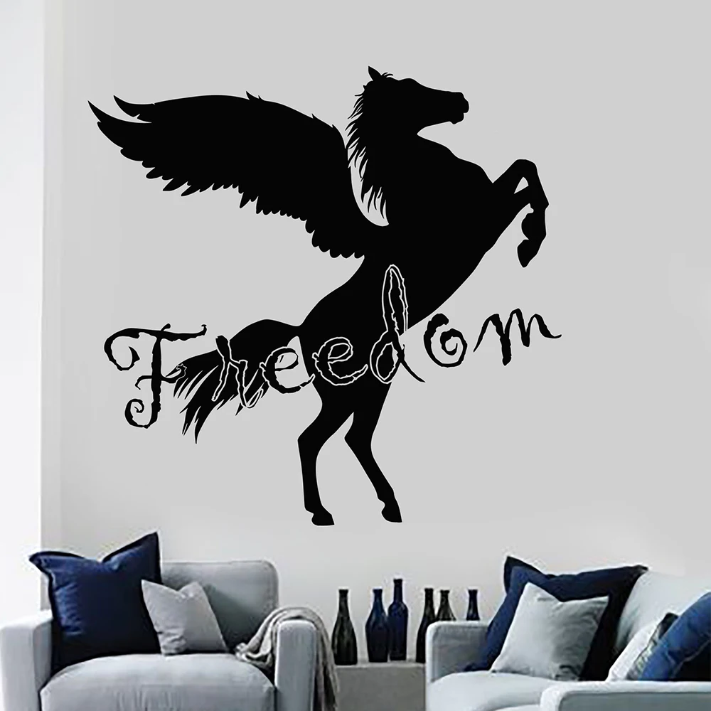 1PC Fashion freedom Wall Decal Living Room Removable Mural For party decoration Vinyl Art Decal
