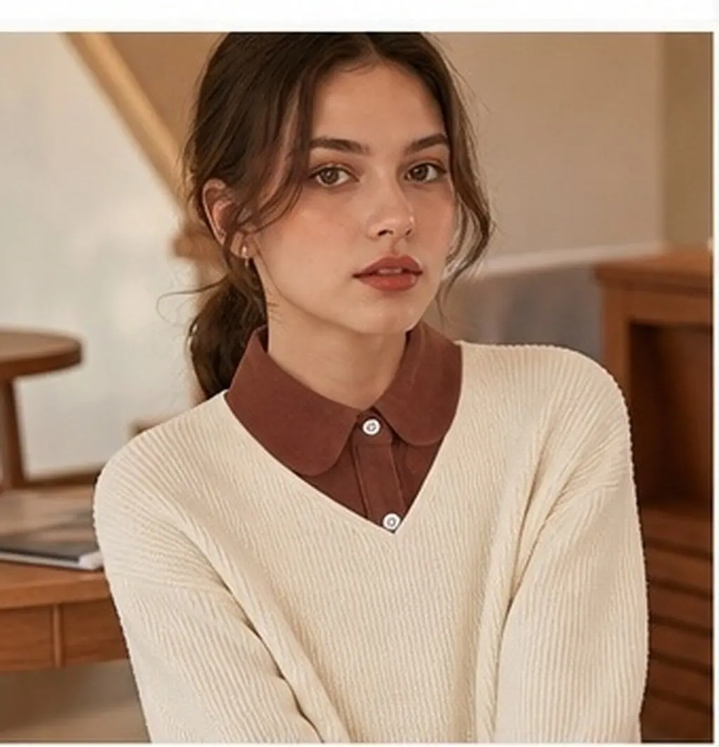 Detachable Pointed Shirt Collar Women Faux Collar Half Shirt Attachment for Women Casual Work Use