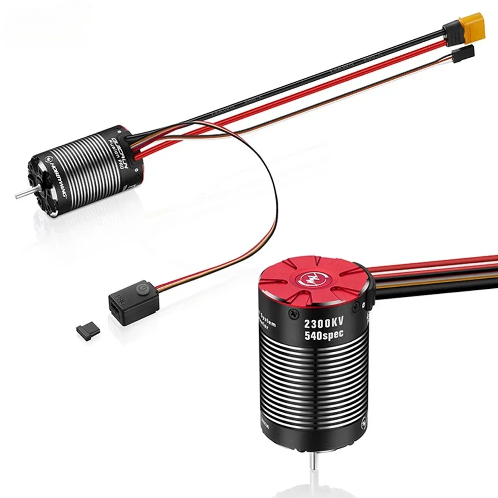 

Hobbywing Rc Car Motor Fusion Pro 2 In 1 Combo Brushless Motor 2300kv Cool Running Waterproof For Rc Crawler Buggy Cars Parts