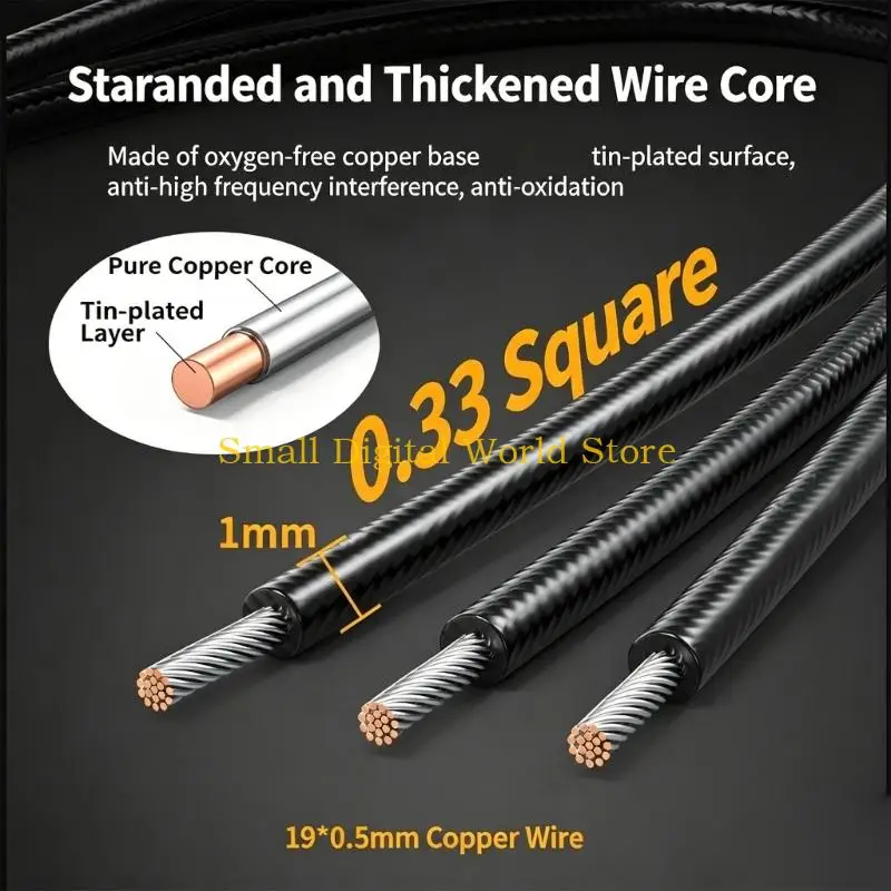 77UB Single Head DB9pin/DB15P/DB25P Wire With Numbered Insulation Tube 50Cm Length
