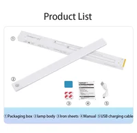 Night light LED Cabinet Light USB Rechargeable Motion Sensor Light Suitable For Kitchen Wardrobe Cabinet Lighting 30cm/40cm/50cm 6