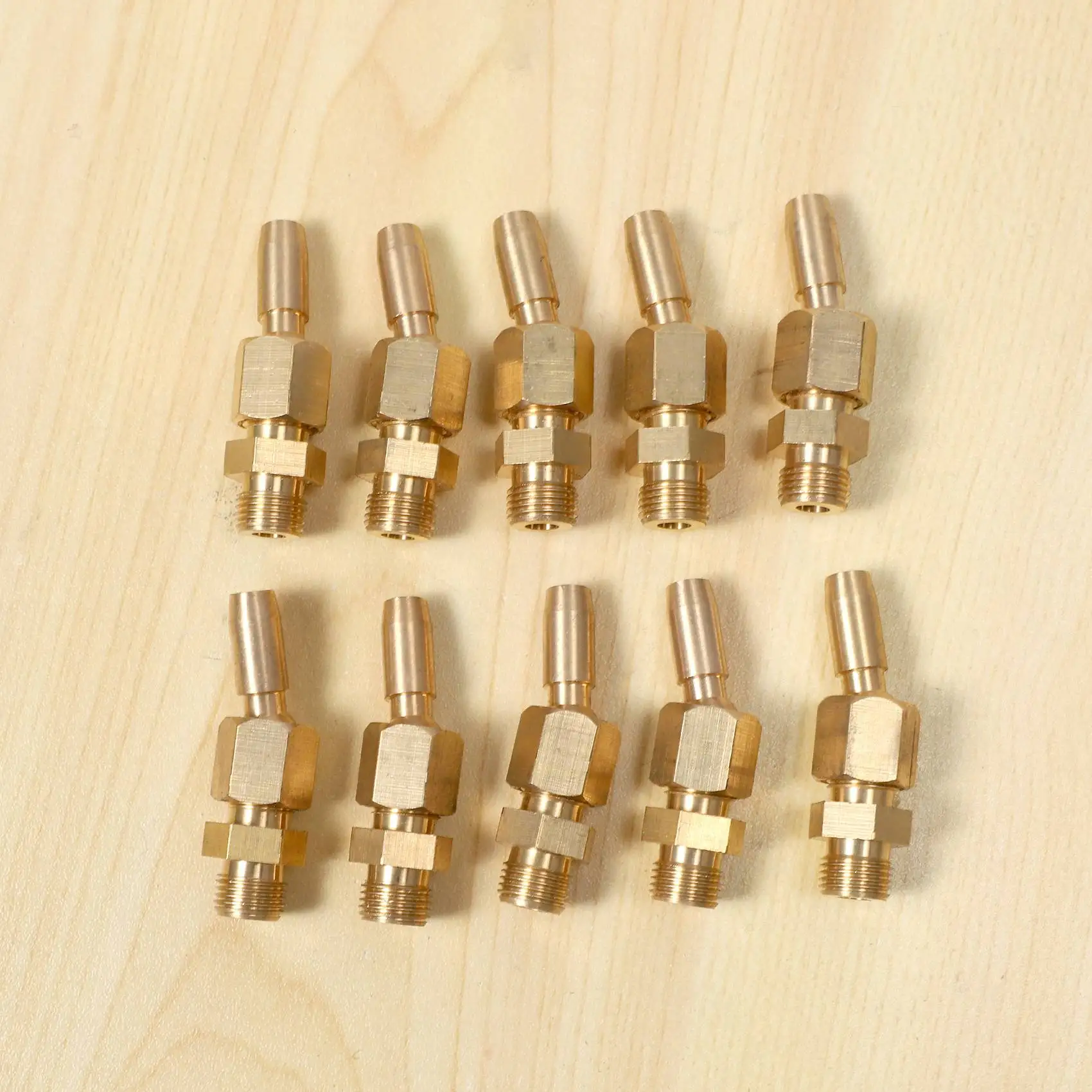 AC23-10Pcs 1/8 Inch DN6 Brass Gushing Spray Water Fountain Nozzles Universal Water Curtain Nozzle Landscape Garden Fountain