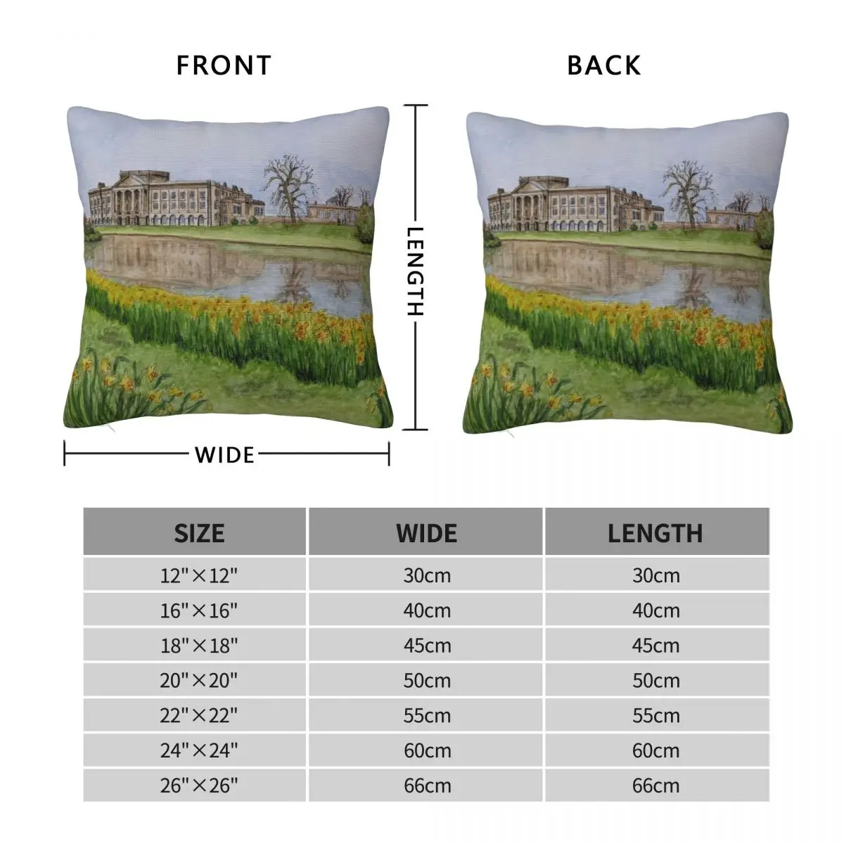 Springtime At Pemberley Pillowcase Polyester Linen Velvet Pattern Zip Decor Pillow Case Bed Cushion Cover