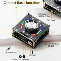 XY-D100H HIFI-Class 100W*2 Stereo Bluetooth Digital Amplifier Board TPA3116 Module Support APP Amplifier Audio