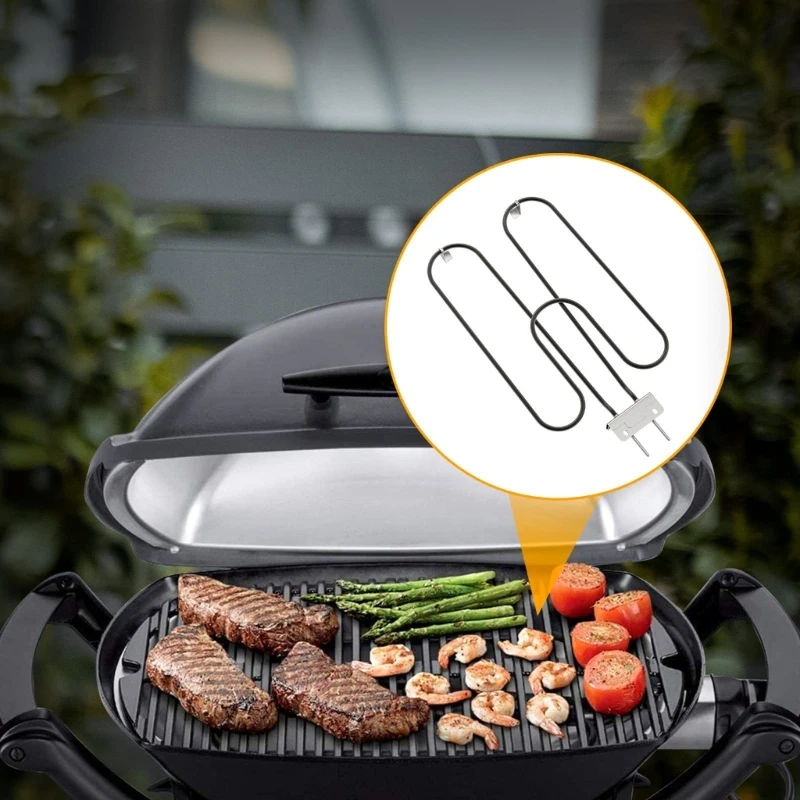 Сменная часть гриля M2EE с металлической текстурой 2200 Вт для грилей-барбекю Q240 и Q2400