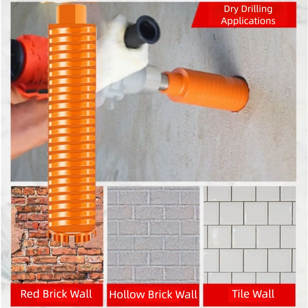 

Fast Drilling Threaded Core Drill Bit Professional Grade Hard Brick Concrete Core Drill Bit Dry Wet Hammer Masonry Hole Opener